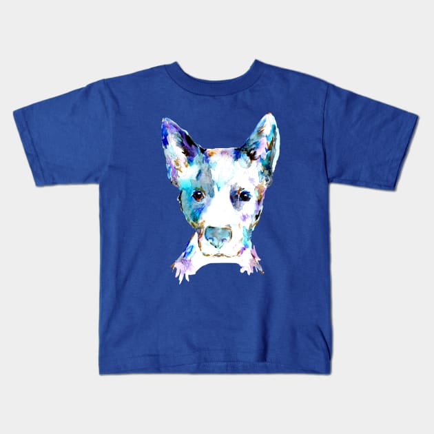 Blue Kids T-Shirt by Jess Buhman Art 